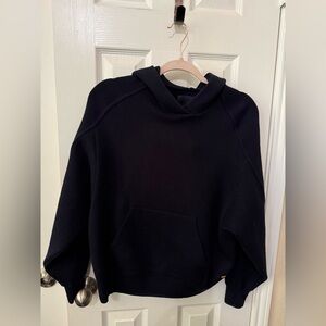 Scotch & Soda Textured LambsWool Hoodie Men's Sz S Blue Amsterdam First Class